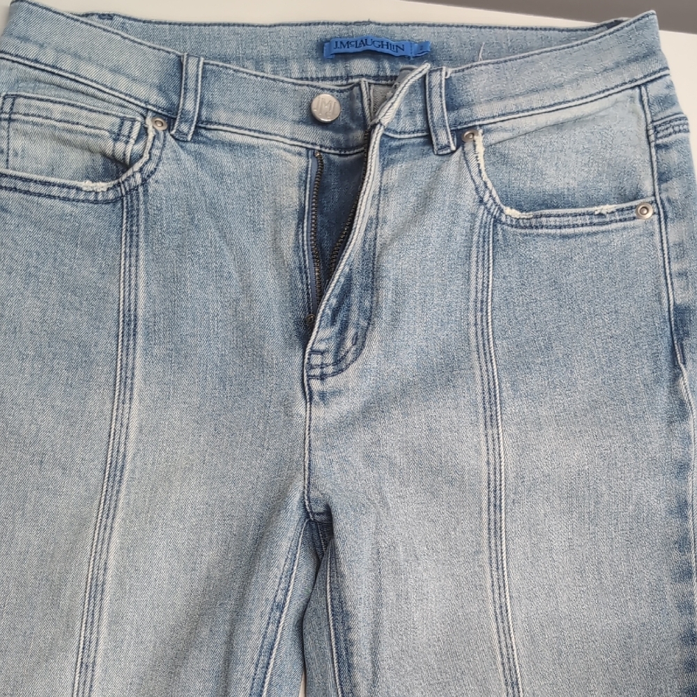 J. McLaughlin Light Blue Straight-Leg Jeans